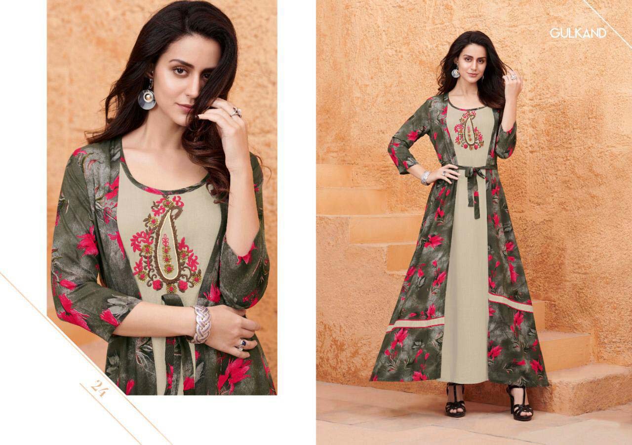 Kitty Party Gulkand Rayon Slub Kurti Manufacturer Kitty Party Gulkand Rayon Slub Kurti Manufacturer